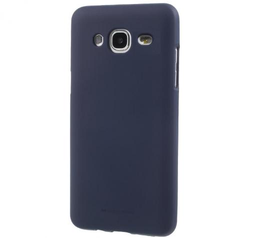 Луксозен силиконов калъф / гръб / TPU Mercury GOOSPERY Soft Jelly Case за Samsung J3 / J3 2016 J320 - тъмно син