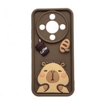 Силиконов 3D case Honor Magic 8 Lite / Magic8 Lite capybara / Капибара