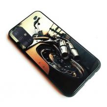 Луксозен стъклен твърд гръб за Apple iPhone 11 6.1" - мотор