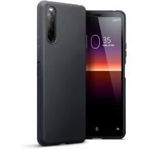 Силиконов калъф / гръб / TPU за Sony Xperia 1 II - черен / мат