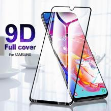 9D full cover Tempered glass Full Glue screen protector Samsung A32 4G / Извит стъклен скрийн протектор с лепило от вътрешната страна за Samsung A32 4G - черен