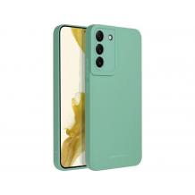 Силиконов калъф / гръб / кейс за Samsung S23 Ultra 5G - зелен / мента / със защита за камерата