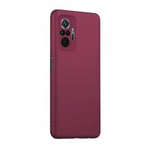 Луксозен силиконов калъф / гръб / кейс за Xiaomi 12 / 12X - бордо / мат