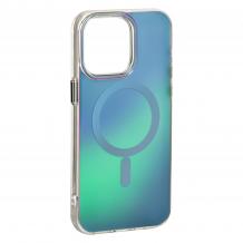 Луксозен твърд гръб / кейс Tecto Shield Magsafe Aurora iPhone 16 Pro Blue