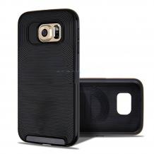 Силиконов калъф / гръб / TPU VERUS за Samsung S6 G920 - черен с кант