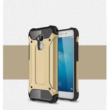 Силиконов гръб TPU Spigen Hybrid с твърда част за LG K8 2017 - златист