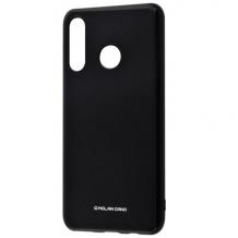 Силиконов калъф / гръб / Molan Cano Glossy Jelly Case за Samsung A20e - черен / гланц / брокат