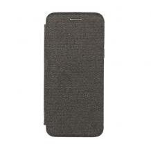 Луксозен калъф Flip тефтер Vennus Cotton Book за Samsung A6 Plus 2018 - черен