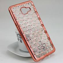 Прозрачен / звездички и коронки / Rose Gold кант