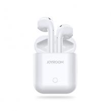 Оригинални безжични слушалки Joyroom Wireless Earbuds JR-TO3 with Silicone Case - бели