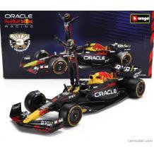 Метална кола Red Bull Racing RB19 Team Oracle Red Bull Racing Max Verstappen Formula 1 World Champion 2023 with standing pilot figure - Bburago 1:24