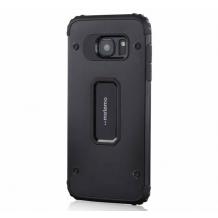 Силиконов гръб TPU MOTOMO Hybrid с твърда част 2в1 за Samsung A3 2017 A320 - черен