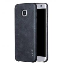 Оригинален кожен гръб X-level Vintage Series за Samsung J5 2017 J530 - черен