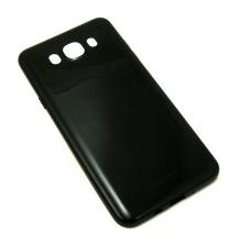 Оригинален силиконов калъф / гръб / TPU X-level за Samsung J7 2016 J710 - черен / гланц