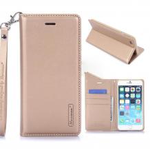 Кожен калъф Flip тефтер Canvas Diary Hanman със стойка за Huawei P10 Lite