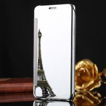 Луксозен калъф Clear View Cover с твърд гръб за Samsung J3 / J3 2016 J320 - сребрист