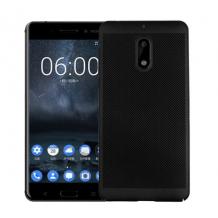 Твърд гръб за Nokia 3 2017 - черен / Grid