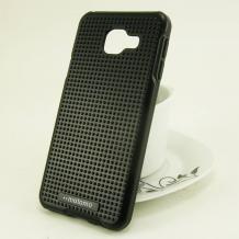 Твърд гръб MOTOMO TPU PC Hybrid Case за Samsung A3 2016 A310 - черен