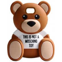 Силиконов калъф / гръб / TPU 3D за Samsung S7 Edge - Teddy Bear / This Is Not A Love Me Toy / бял