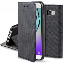 Кожен калъф Magnet Case със стойка за Samsung Xcover 4 - черен