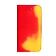 Луксозен термо кожен калъф Flip тефтер със стойка Thermo Book за Samsung A3 2017 A320 - червен