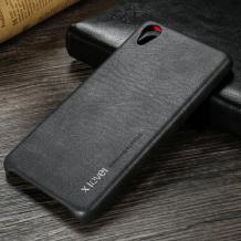 Оригинален кожен гръб X-level Vintage Series за Sony Xperia X Compact F5321 / X Mini - черен