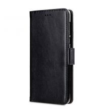 Луксозен кожен калъф Flip Ultra Slim тефтер Flexi със стойка за Samsung J6 Plus 2018 - черен