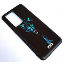 Твърд гръб със силиконов кант за Huawei P40 Pro - Wolf