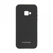 Силиконов калъф / гръб / TPU Soft за Samsung A3 2017 A320 - черен / мат