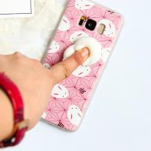 Луксозен силиконов калъф / гръб / TPU 4D Squishy за Samsung J3 / J3 2016 J320 - заек / Rabbit