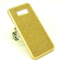 Луксозен твърд гръб 3D с камъни за Samsung S7 Edge G935