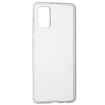 Луксозен силиконов калъф / гръб / TPU 2.0mm за Samsung A02s - прозрачен