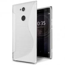 Силиконов калъф / гръб / TPU S-Line за Sony Xperia XA2 - прозрачен