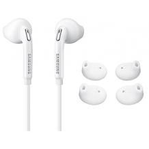Оригинални стерео слушалки / handsfree / EO-EG920BW за Samsung S6 Edge G925 - бел / 3,5 mm