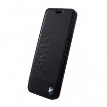 Оригинален кожен калъф BMW за Samsung S9 G960 - черен