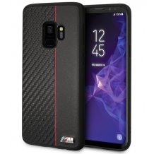Оригинален кожен гръб BMW M. за Samsung S9 G960 - черен