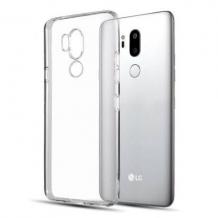 Ултра тънък силиконов калъф / гръб / TPU Ultra Thin за LG G7 - прозрачен