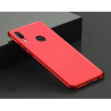 Луксозен силиконов калъф / гръб / TPU Xiaomi Redmi Note 5 / Note 5 Pro - червен / мат