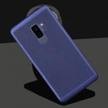 Твърд гръб за Samsung J6 2018 - син / Grid