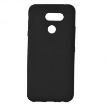 Силиконов калъф / гръб / TPU за LG K50S - черен / мат