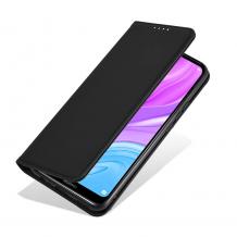 Кожен калъф Magnet Book със стойка за Samsung S24 Ultra - черен