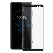 3D full cover Tempered glass screen protector Sony Xperia XZ3 / Извит стъклен скрийн протектор за Sony Xperia XZ3 - черен