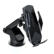 Стойка за кола с безжично зареждане Smart Sensor HS3 / HS3 Smart Sensor Car Wireless Charger 15W - черна