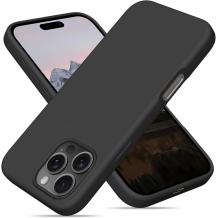 Силиконов калъф / кейс / Nano TPU за Apple iPhone 16 Pro Max (6.9) - черен гръб със защита за камерата
