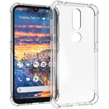 Удароустойчив силиконов калъф / гръб / TPU за Nokia 4.2 - прозрачен