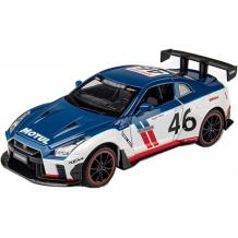 Метална кола с отварящи се врати капаци светлини и звуци Nissan Skyline R35 GTR Racing 1:24