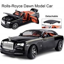 Метална кола с отварящи се врати капаци светлини и звуци Rolls Royce Dawn 1:24