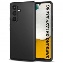 Луксозен силиконов калъф / гръб / TPU кейс за Samsung A34 5G - прозрачен кейс със защита за камерата