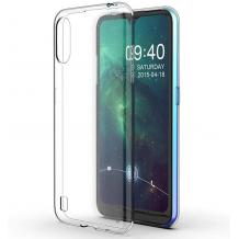 Ултра тънък силиконов калъф / гръб / TPU Ultra Thin за Samsung A01 - прозрачен