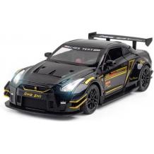 Метална кола с отварящи се врати капаци светлини и звуци Nissan GT-R Nismo 1:24